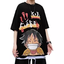Playera Hombre Estampada De Corta Luffy One Piece Camiseta