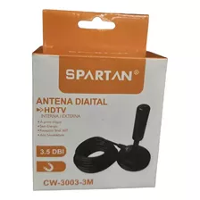 Antena Digital Interna/ Externa Spartan 5 Metros 3.5 Dbi