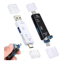 Lector De Memoria 5 En 1 Android Usb Tipo C Micro Sd Otg Pen