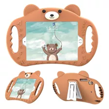 Funda iPad 10.2 Pzoz Forma Oso Niños Marrón