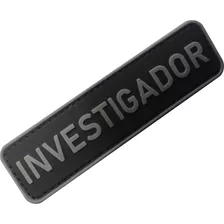 Tarja Investigador Polícia Civil Emborrachado C/velcro Ponto