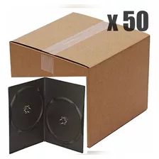Case Rígido Para 2 Dvd/cd Caja X50u Estuche Duro 7mm Espesor