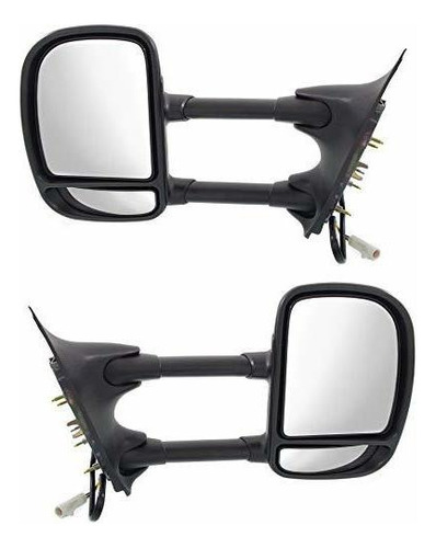 Foto de Espejo - Kool Vue Tow Mirror Set For 99 07 Ford F350 Sup