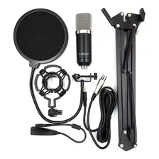 Kit Microfono Home Studio 3 En 1 Audiopro Ap02036 Negro