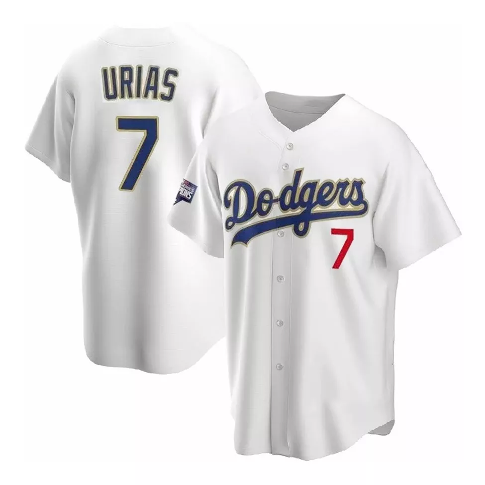 Los Angeles Dodgers 7# Julio Urias Jersey Platinum Editio