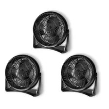 Ventilador De Pie Turbo 3 Aspas 12 Pulgadas X 3 Unidades