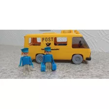 Playmobil Anos 80, Furgão Dos Correios, Perua, Bonecos E Etc