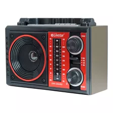 Rádio A Pilha Retro Recarregável Am Fm Usb Livstar 3 Banda