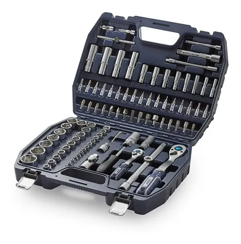 Set Llave Tubo Bocallaves Bremen 1/2-1/4 Mm 94pz 6380 Dgm Gris