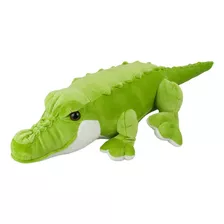 Crocodilo Jacaré Pelúcia Com Olhos De Plástico 52cms