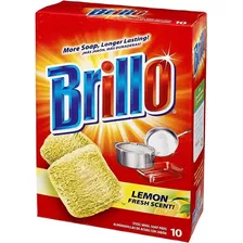 Brillo® Almohadillas De Jabón De Lana De Acero, Limón, 1.