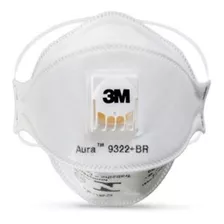 Máscara Respiratória Pff2 N95 Aura 9322 3m Branca Kit 20 Uni