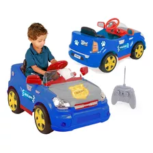 Carrinho Eletrico Infantil Motorizado 6v Sout Car Azul Rc