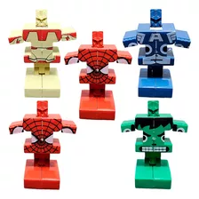 Muñeco Cubo Avengers Spiderman Juguete Souvenir Piñata X 4