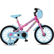 Bicicleta Infantil Aurora Fest Colli Aro 16 Com Cestinha