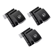 Botones Cromados Vw Para Vidrios Jetta Golf Passat Bora Polo