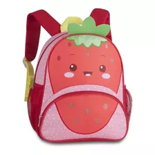 Mochila Infantil Escolar Passeio Costas Morango