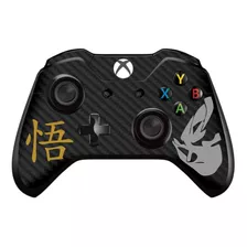 Dragon Ball Adesivo Skin Controle Xbox One Carbono Preto