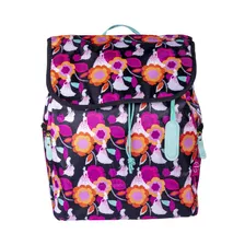 Mochila Backpack Ginga Morral Floreado Tirantes De Color