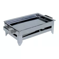 Mini Grill Parrillero Acero Inoxidable 22 X 16 Cms Nuevo