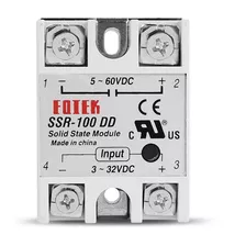 Rele De Estado Solido ssr-100 Dd 100a 5-60vdc Fotek Arduino