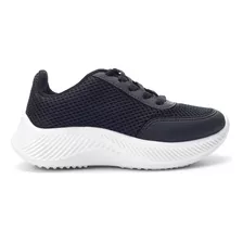 Zapatilla Negra Y Blanca Deportiva Niños Molekinho Color Negro Diseño De La Tela Liso Talle 32 Ar