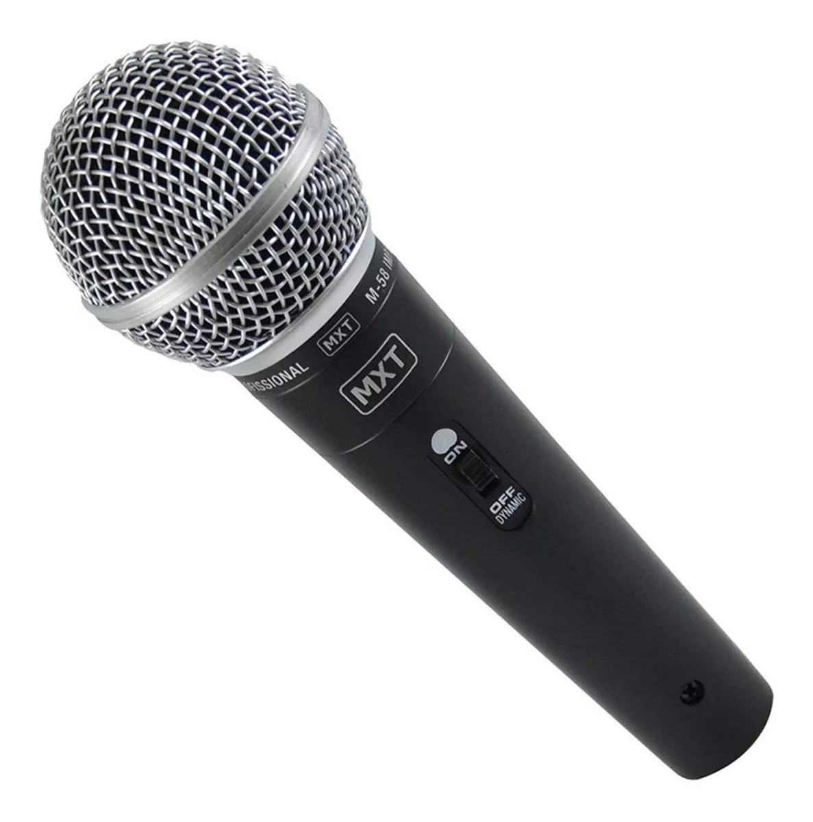 Microfone Mxt M-58 Dinâmico  Cardióide E Unidirecional Preto