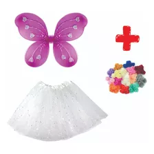 Disfraz Alas Mariposa Falda Tutu 30 Cm Besitos De Tela Halloween