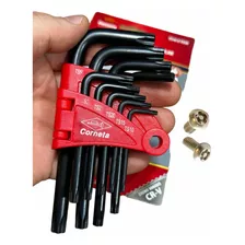 Jogo De Chave Torx 5 Pontas Pentalobular 9 Pc Corneta Cr-v