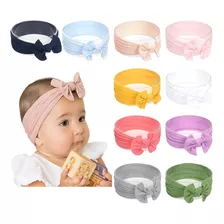 Paquete Diademas Niñas Bebes Turbante Headwrap Tiaras 10pcs