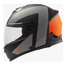 Casco Moto Hawk Integral Rs1 T-racer Negro/naranja Limitado