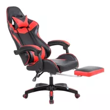 Cadeira Gamer Vermelha Columbex - Ga007 - Com Apoio De Pés