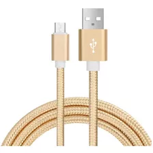 Cable Micro Usb Mallado Metalico 2.1a