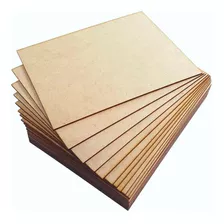 Kit 50 Plaquinha Mdf Cru 19x13 Cm Fundo Quadro Artesanato