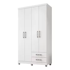 Guarda Roupa Com 4 Portas E 2 Gavetas Louise 190 Cm