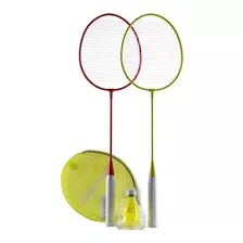 Kit Bádminton 2 Raquetas + Estuche + 2 Gallitos En Combo