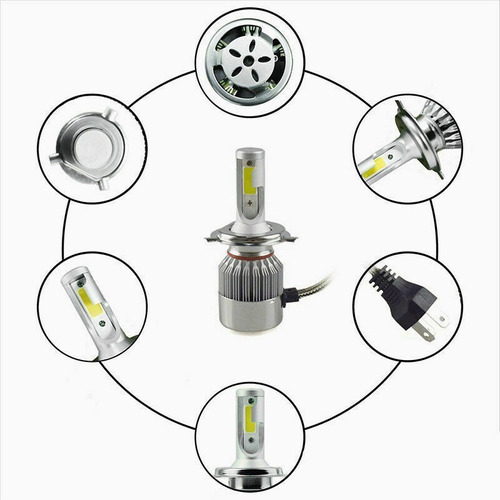 Kit De Focos Led H4/9003 H3 Para Nissan Pathfinder 1999-2004 Foto 6