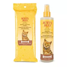 Combo Pack: Burt's Bees For Cats Grooming Wipes And Dander R