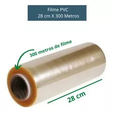 10 Filme Pvc Rolo Bobina Esticável Multiuso Rolo 28cmx300m 