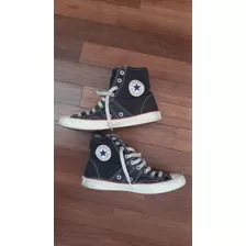 Zapatillas Bonitas , Negras Con Cuero All Star