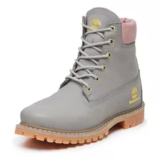 Bota Coturno Timberland Feminino De Couro 10061 Envio Rapido