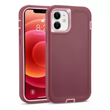 Funda Para iPhone 12 Pro - Bordo/rosa