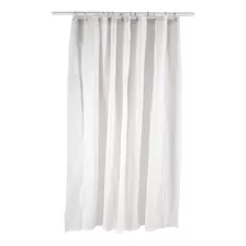 Protector Plástico Básico Antihongo Para Cortina De Baño Color Blanco