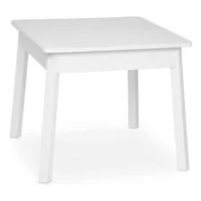 Melissa & Doug Mesa Cuadrada De Madera (blanco) Mesa Pa.