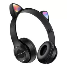 Auricular Bluetooth Orejas Gatito Tipo Vincha Plegable Nena