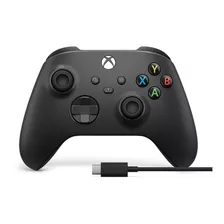 Controle Joystick Sem Fio Microsoft Xbox Qat-00001 Carbon Black Carbon Black