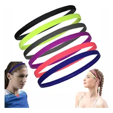 Bandas Elásticas Deportivas Delgadas Para El Cabello 6 Uds