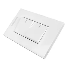 Interruptor Doble Conmutable Blanco Premium White 