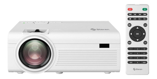 Proyector Multimedia De 2600 Lúmenes Portatil Steren Pro-250 Color Blanco