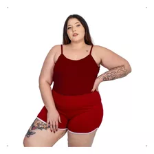 Blusa Blusinha Regata Feminina Plus Size Alça Fina 56 A 60